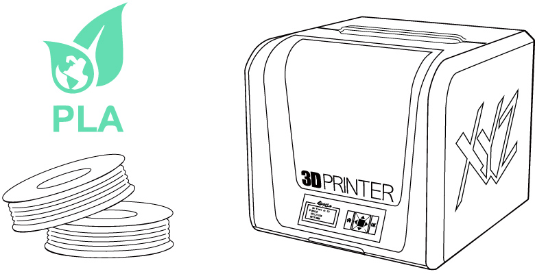 3D принтер Da Vinci Junior 2.0 Mix