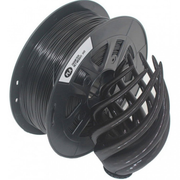 PLA пластик Solidfilament 2,85 мм, 1 кг, черный