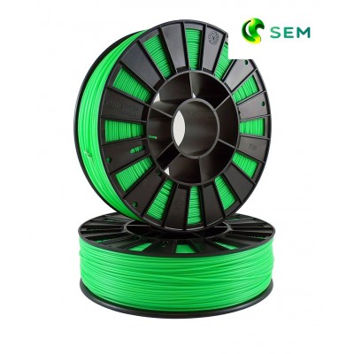 ABS пластик 1,75 SEM флуоресцентный зеленый 1 кг