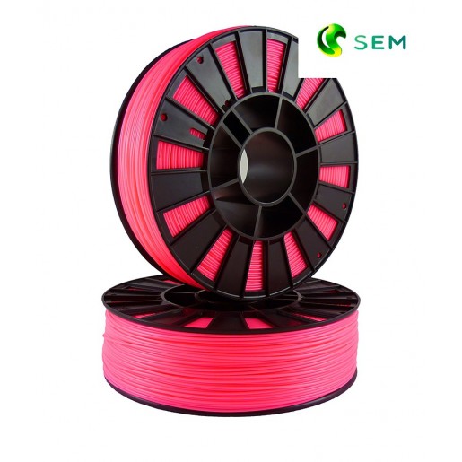 ABS пластик 1,75 SEM флуоресцентный розовый 1 кг