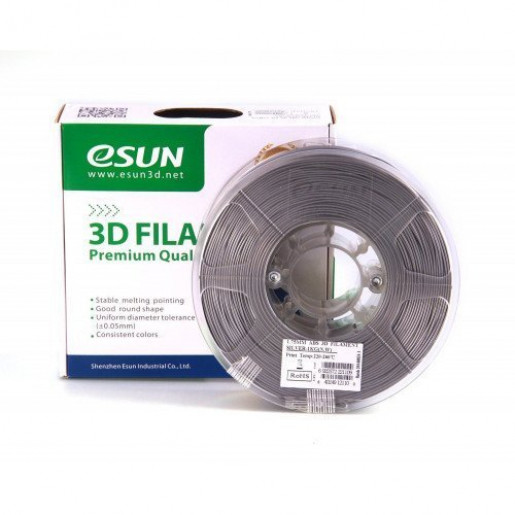 PLA пластик ESUN 2,85 мм, 1 кг, серебристый