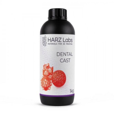 Фотополимер HARZ Labs Dental Cast LCD/DLP 1 л красный