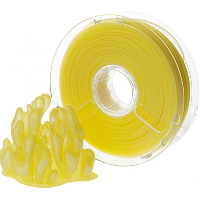 Пластик PolyPlus PLA 1,75 желтый прозрачный 0,75 кг