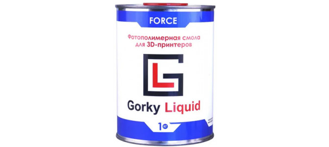 Фотополимерная смола Gorky Liquid Force чёрная 1 кг купить в Москве