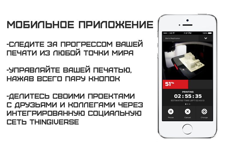 3D принтер MakerBot Replicator 5GEN 3D принтер MakerBot Replicator 5GEN