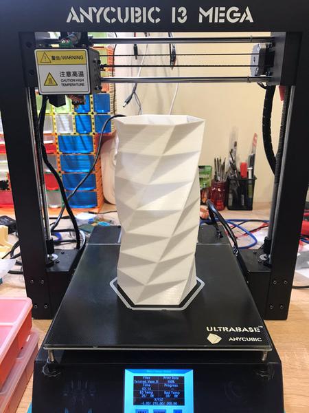 ваза на 3д-принтере