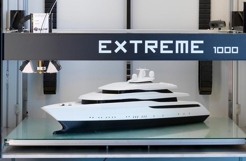 Корабль на 3D-принтере Builder Extreme 1000 PRO