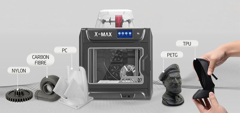 3D принтер QIDI X-max с фигурками