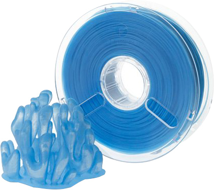 Polymaker PolyPlus PLA 1,75 синий прозрачный 0,75 кг