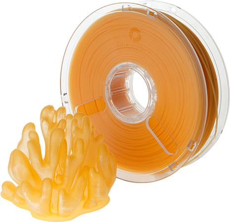 Polymaker PolyPlus PLA 1,75 оранжевый прозрачный 