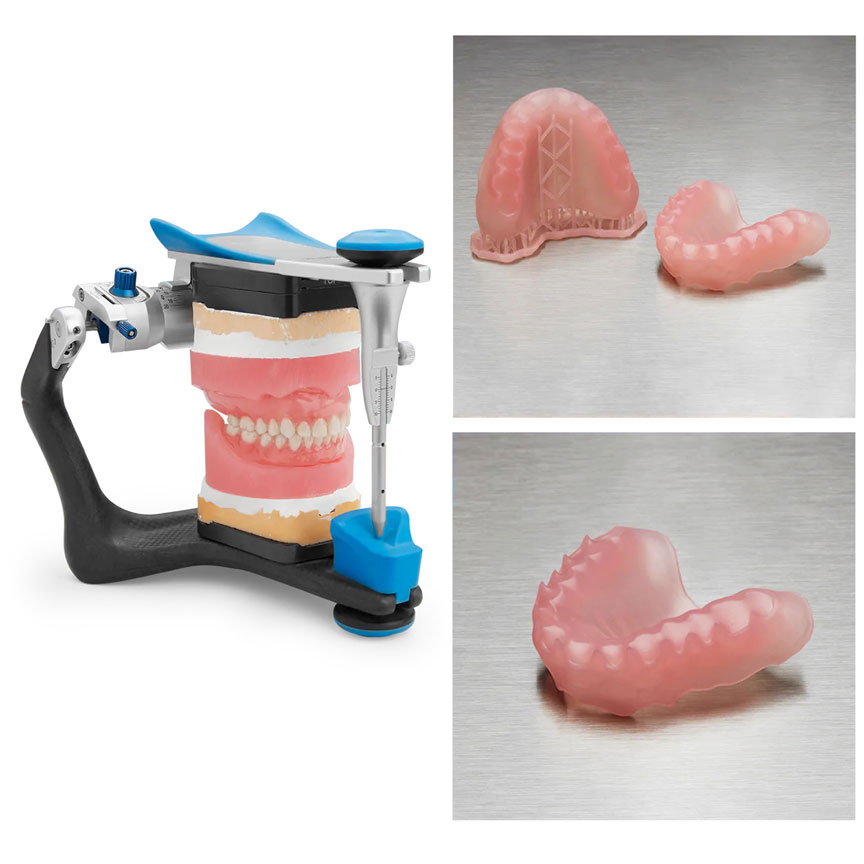 Напечатанные зубные протезы из Formlabs Denture Base LP