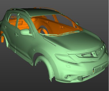 3D сканирование автомобиля Nissan Murano при помощи 3D сканера: Scanform L5